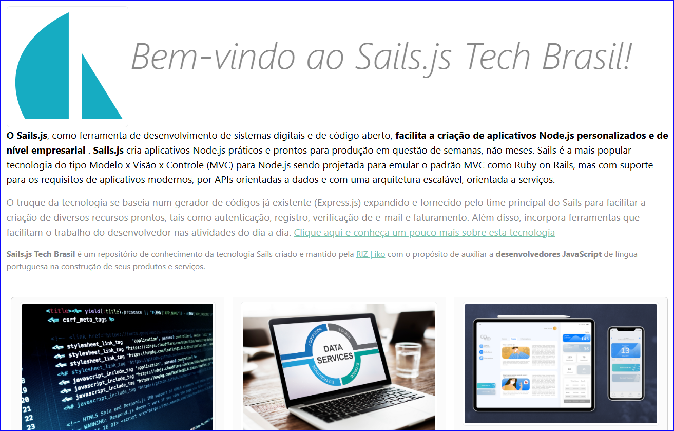 Sails.js Tecnologia